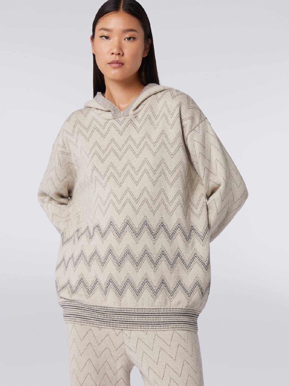 M Missoni Pullover in misto lana zig zag con lurex Consegna Veloce