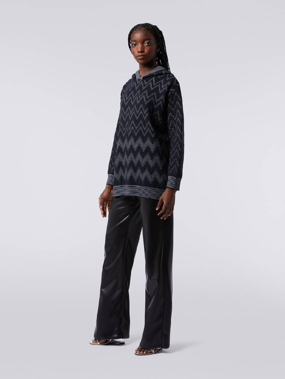 M Missoni Pullover in misto lana zig zag con lurex Promozione Limitata