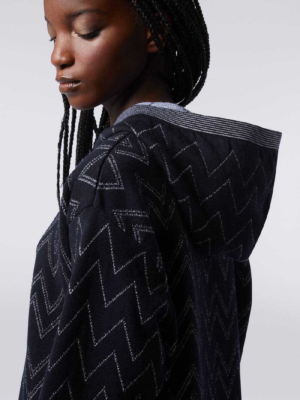 M Missoni Pullover in misto lana zig zag con lurex Promozione Limitata