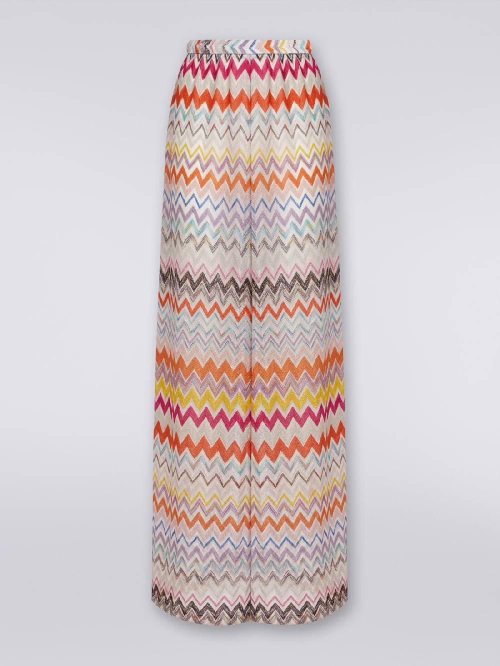 M Missoni Pantaloni a palazzo in misto viscosa chevron lamé Convenienza