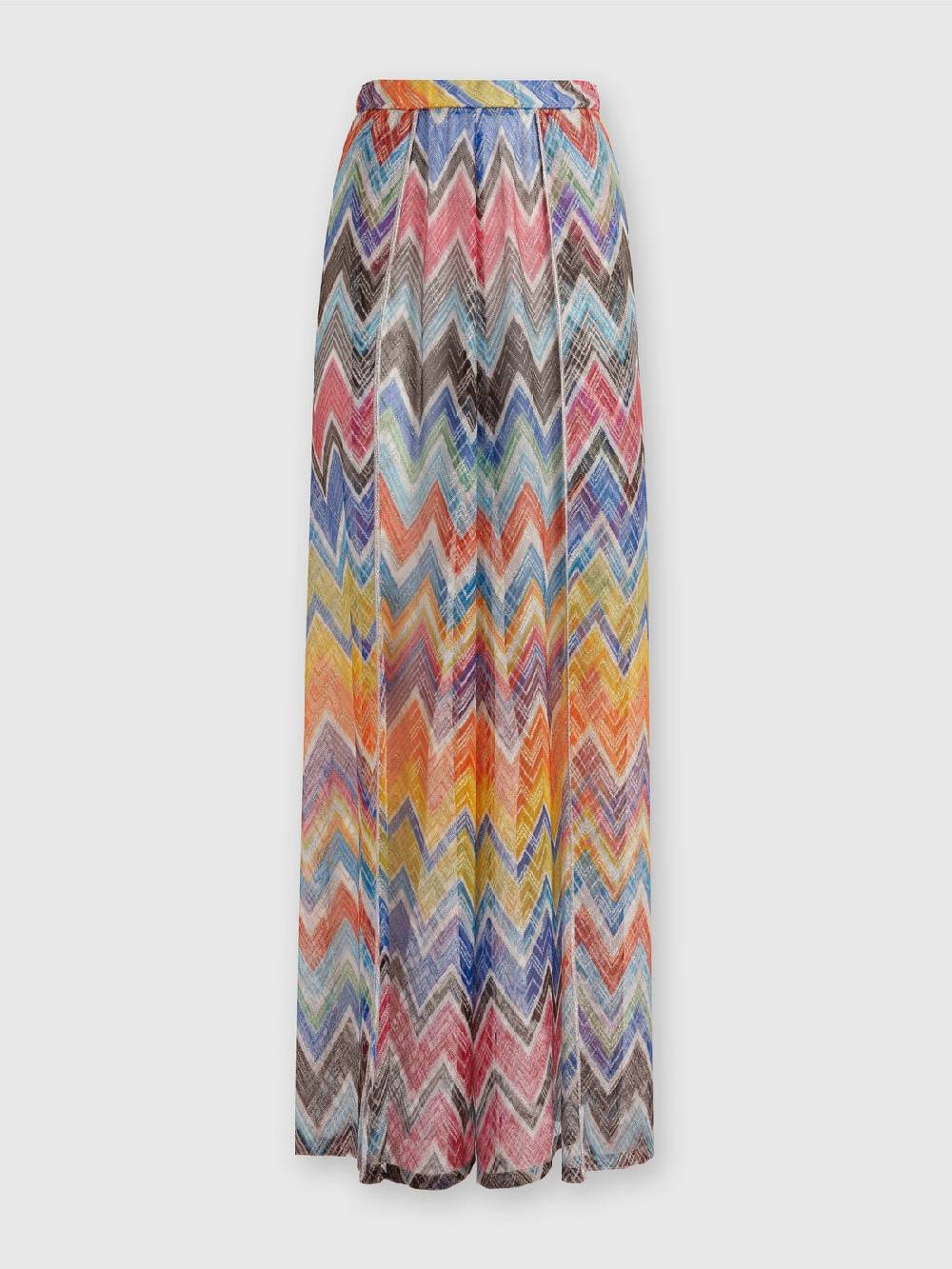 M Missoni Pantapalazzo con stampa zig zag e lurex Novità
