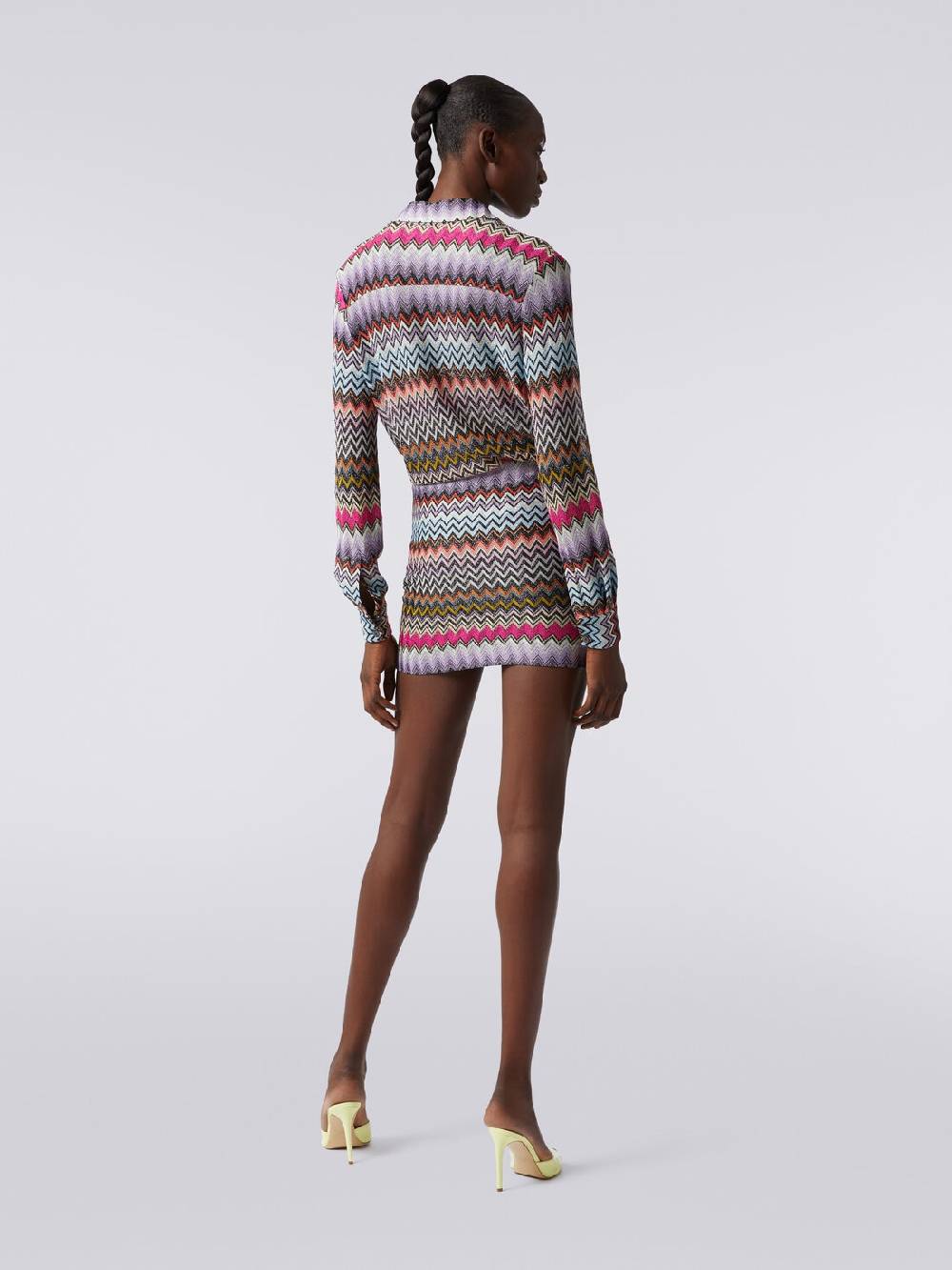 M Missoni Minigonna in viscosa zig zag con lurex Vendita