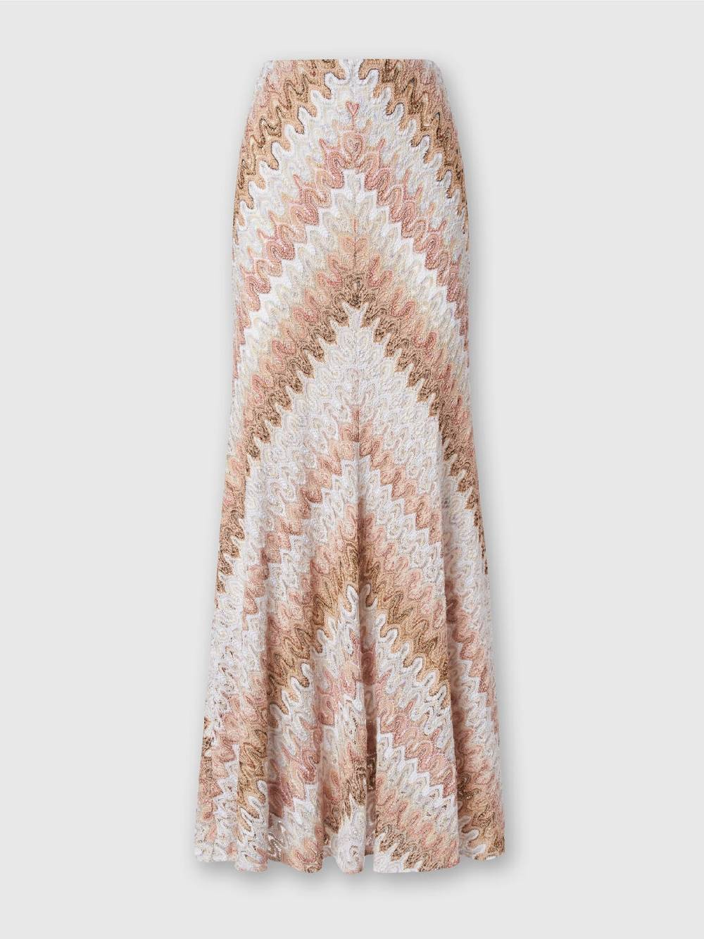 M Missoni Gonna lunga in misto viscosa lamé effetto pizzo In Vendita