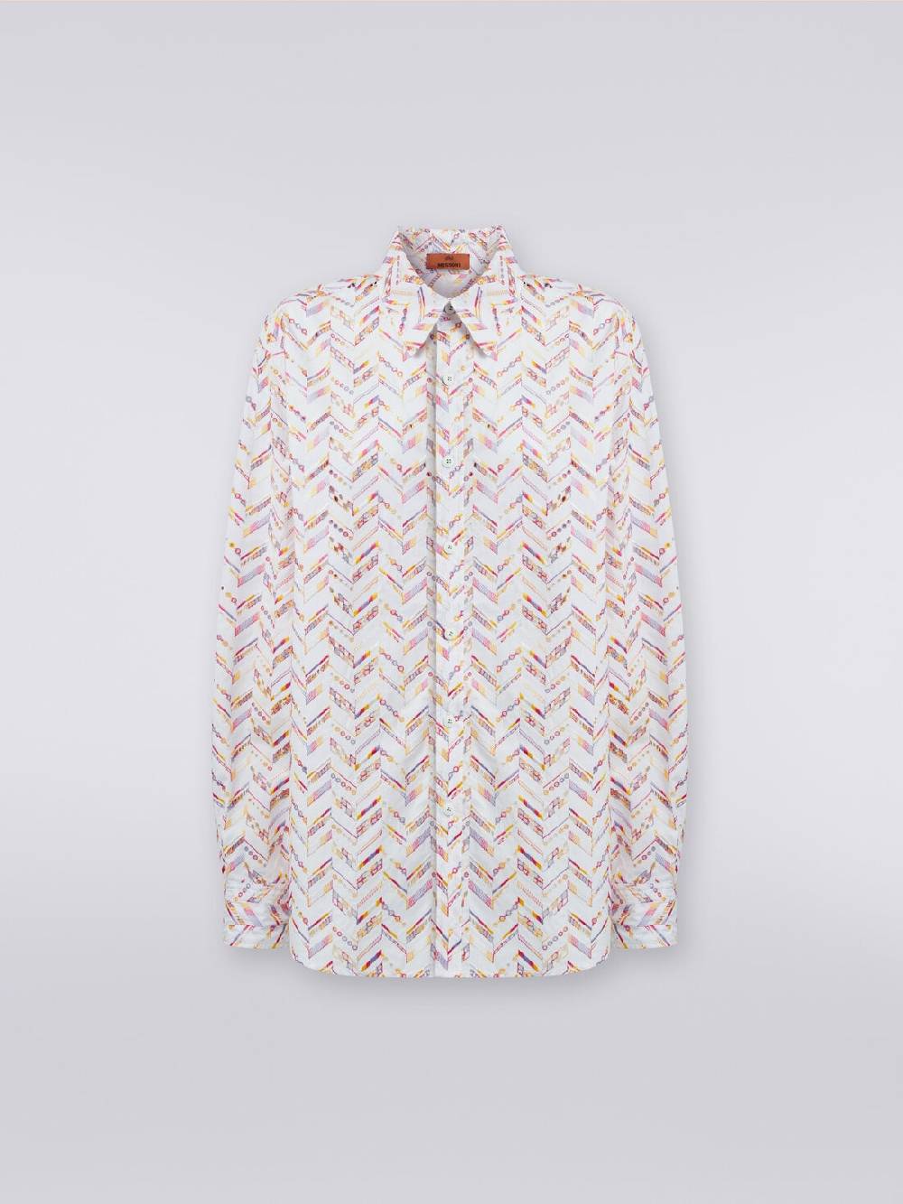 M Missoni Camicia in popeline di cotone con pizzo sangallo I Più Venduti