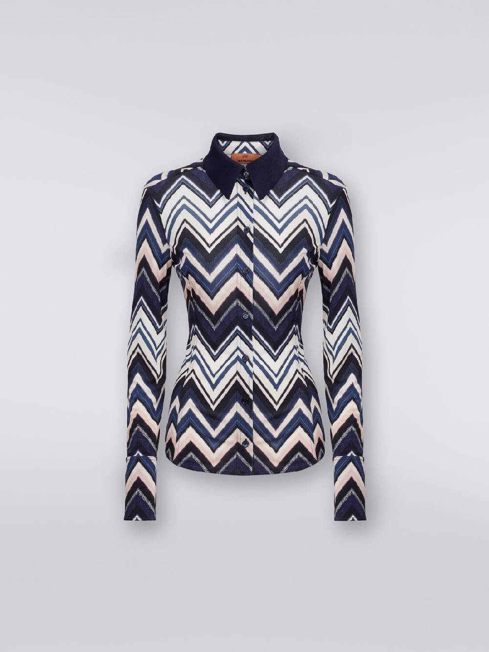 M Missoni Camicia in viscosa con stampa zig zag In Saldo