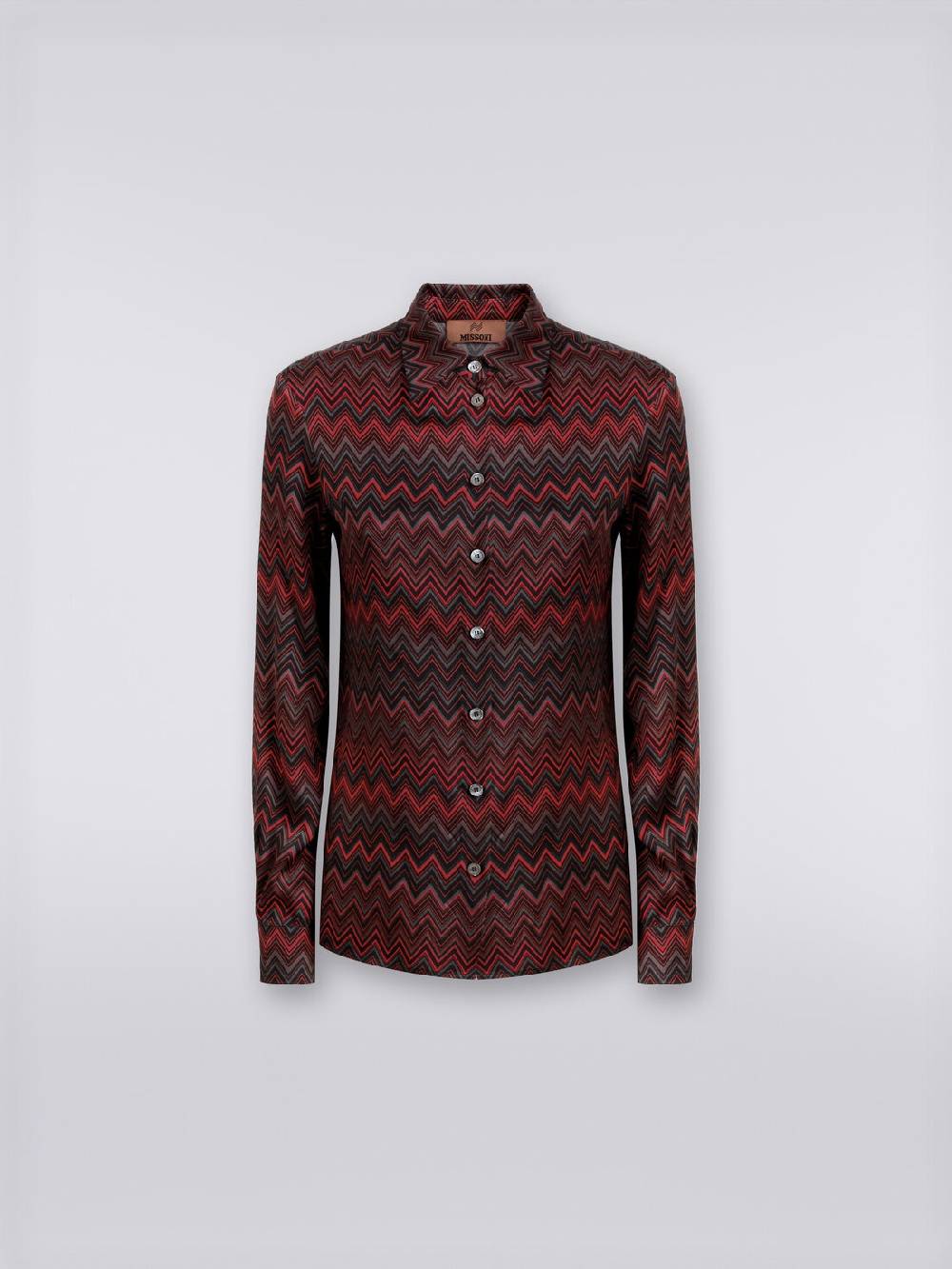 M Missoni Camicia in viscosa jacquard a zig zag 2025