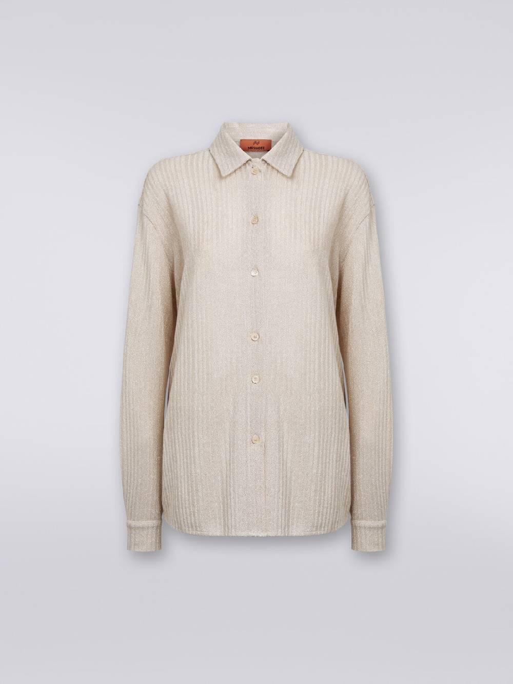 M Missoni Camicia oversize in cotone e viscosa lamé Italy