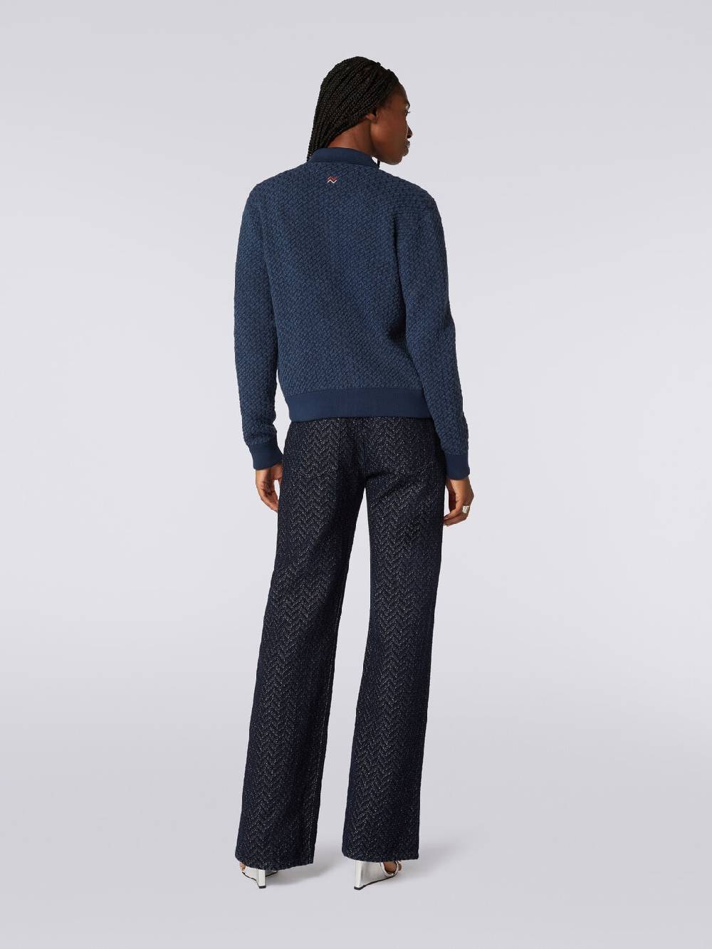 M Missoni Bomber in cotone e nylon con zip Vendita