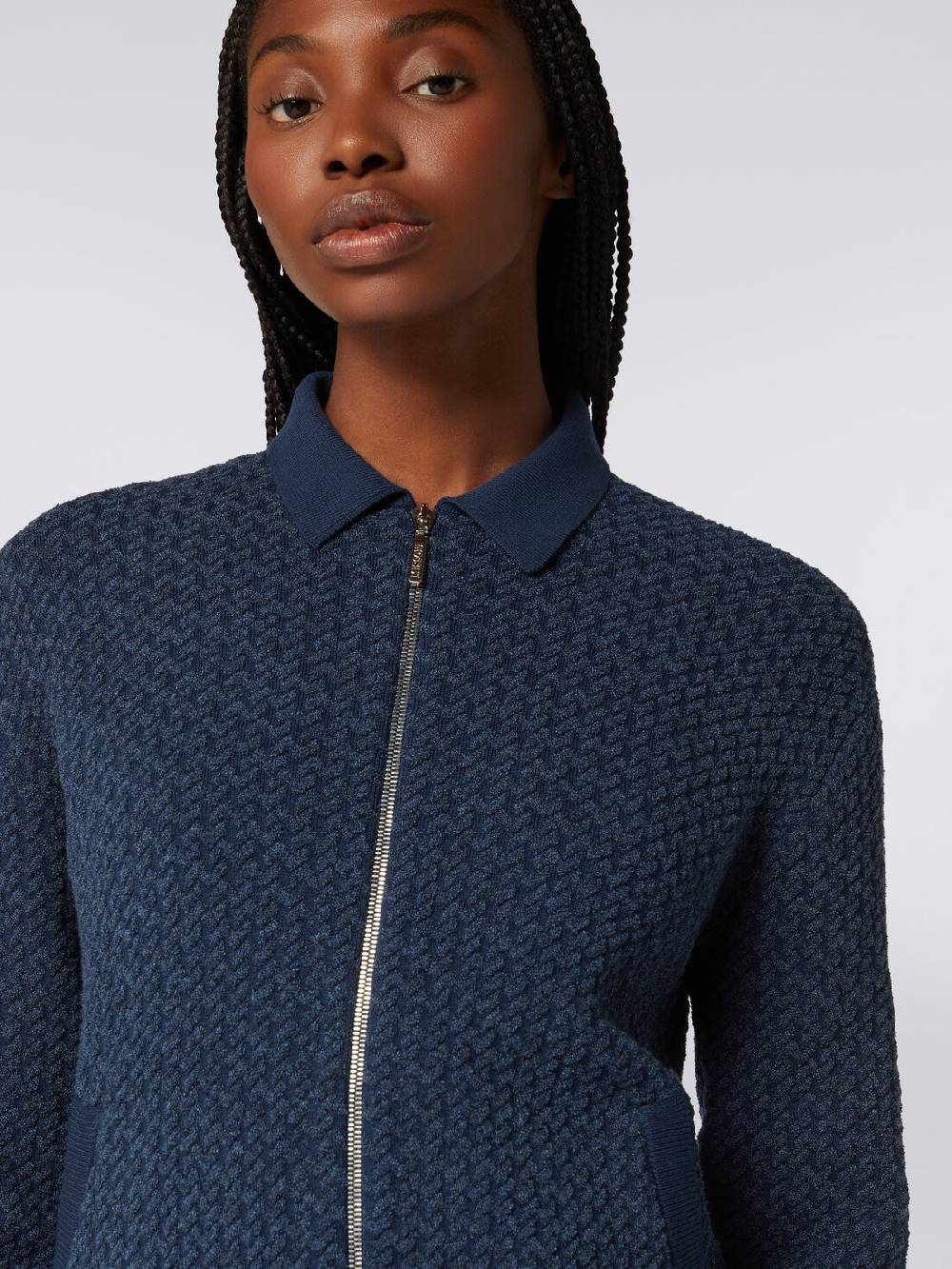 M Missoni Bomber in cotone e nylon con zip Vendita
