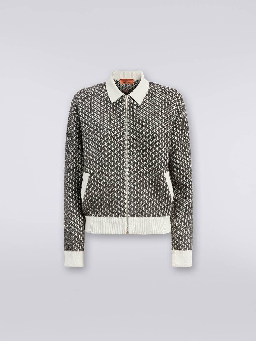 M Missoni Bomber in cotone e nylon con zip Promozione