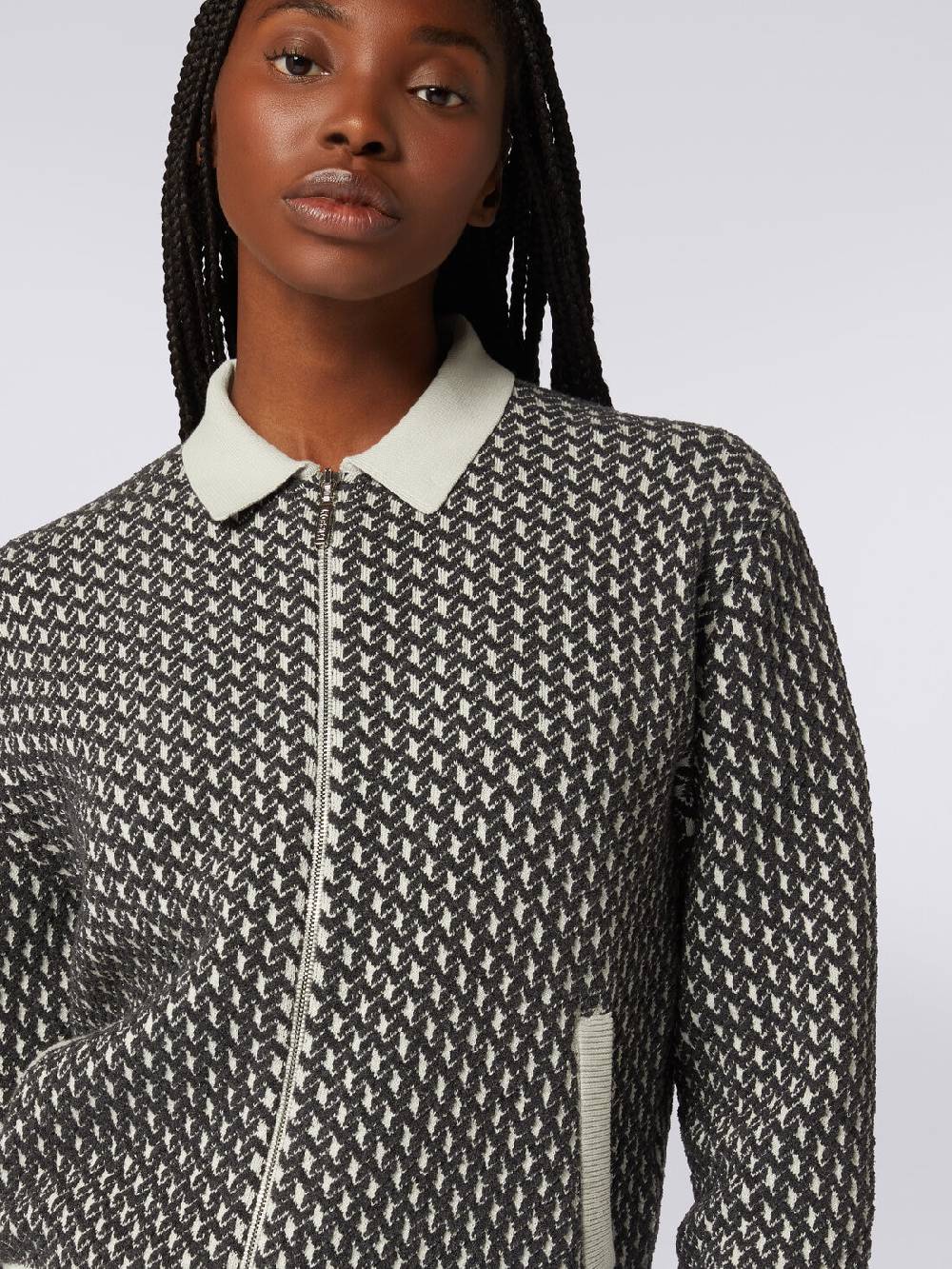 M Missoni Bomber in cotone e nylon con zip Promozione
