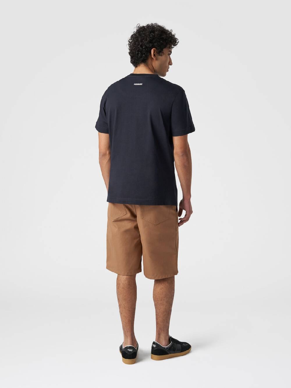 M Missoni T-shirt a maniche corte in cotone con stampa zig zag Consegna Veloce