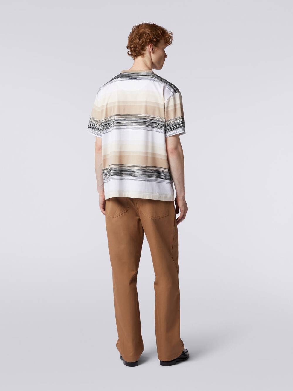 M Missoni T-shirt a maniche corte in cotone con inserti fiammati In Saldo