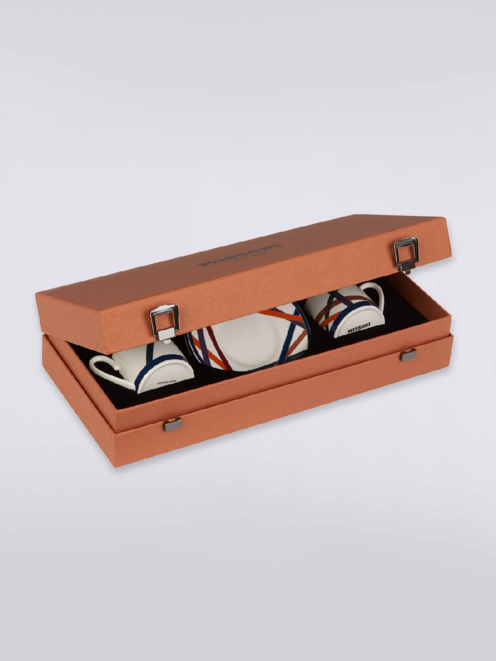 M Missoni Nastri Tazza Caffe Set 2 Pz C/Piattino Prezzo Ridotto