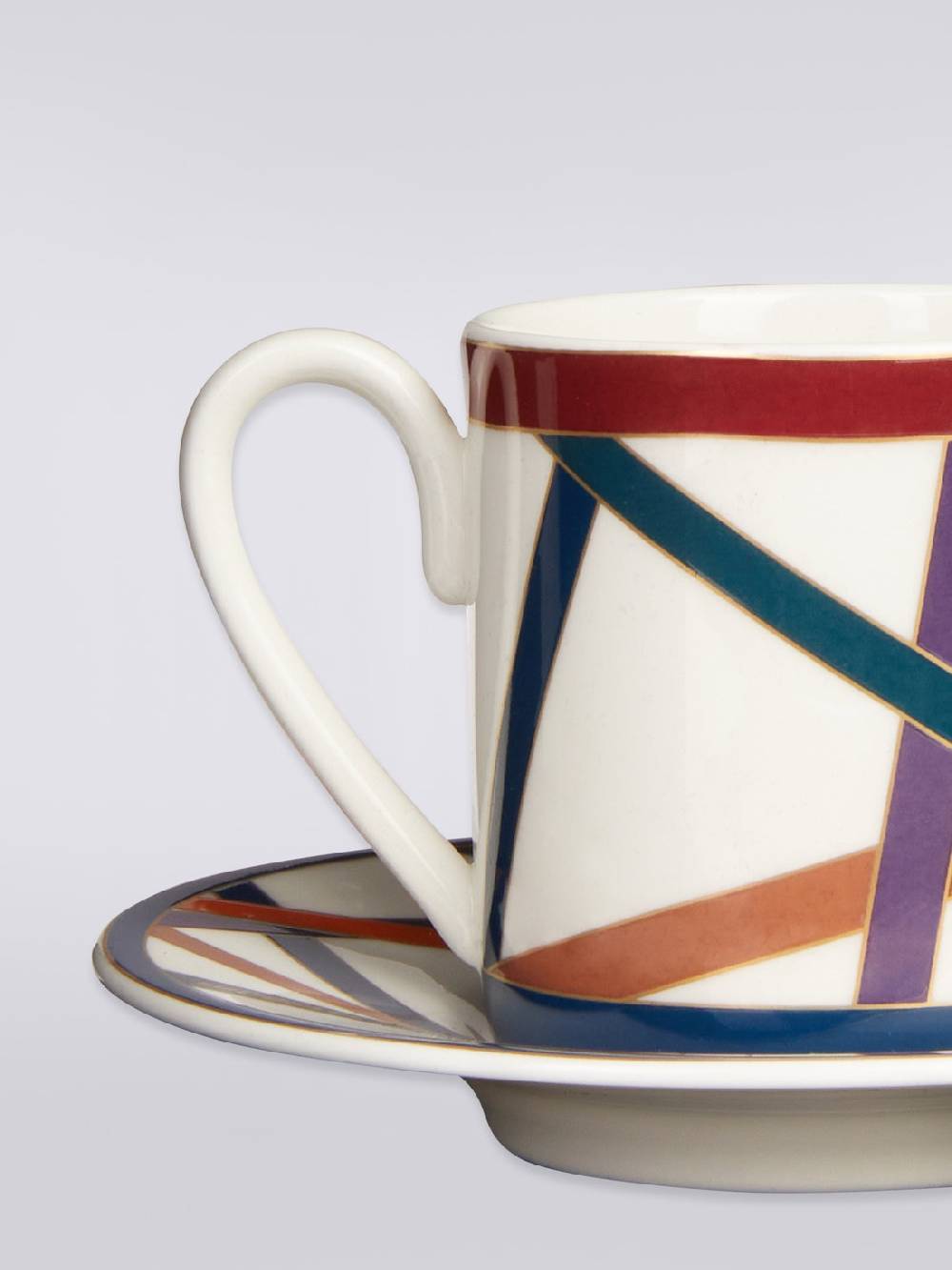 M Missoni Nastri Tazza Caffe Set 2 Pz C/Piattino Prezzo Ridotto