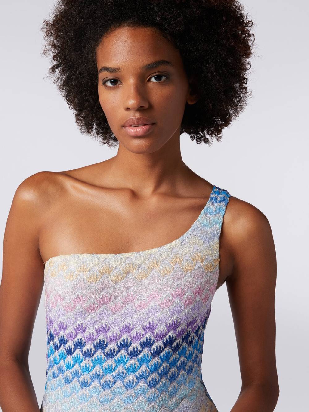 M Missoni Costume intero monospalla effetto pizzo con lurex Vendite Flash