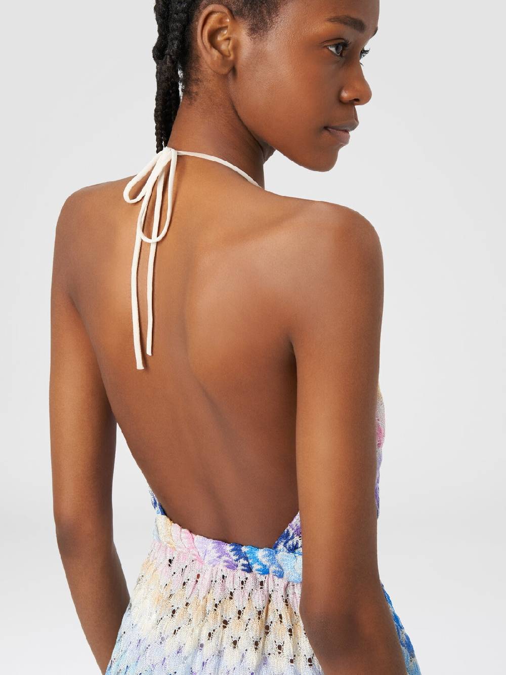 M Missoni Tuta corta in viscosa effetto pizzo dégradé con lurex Negozio