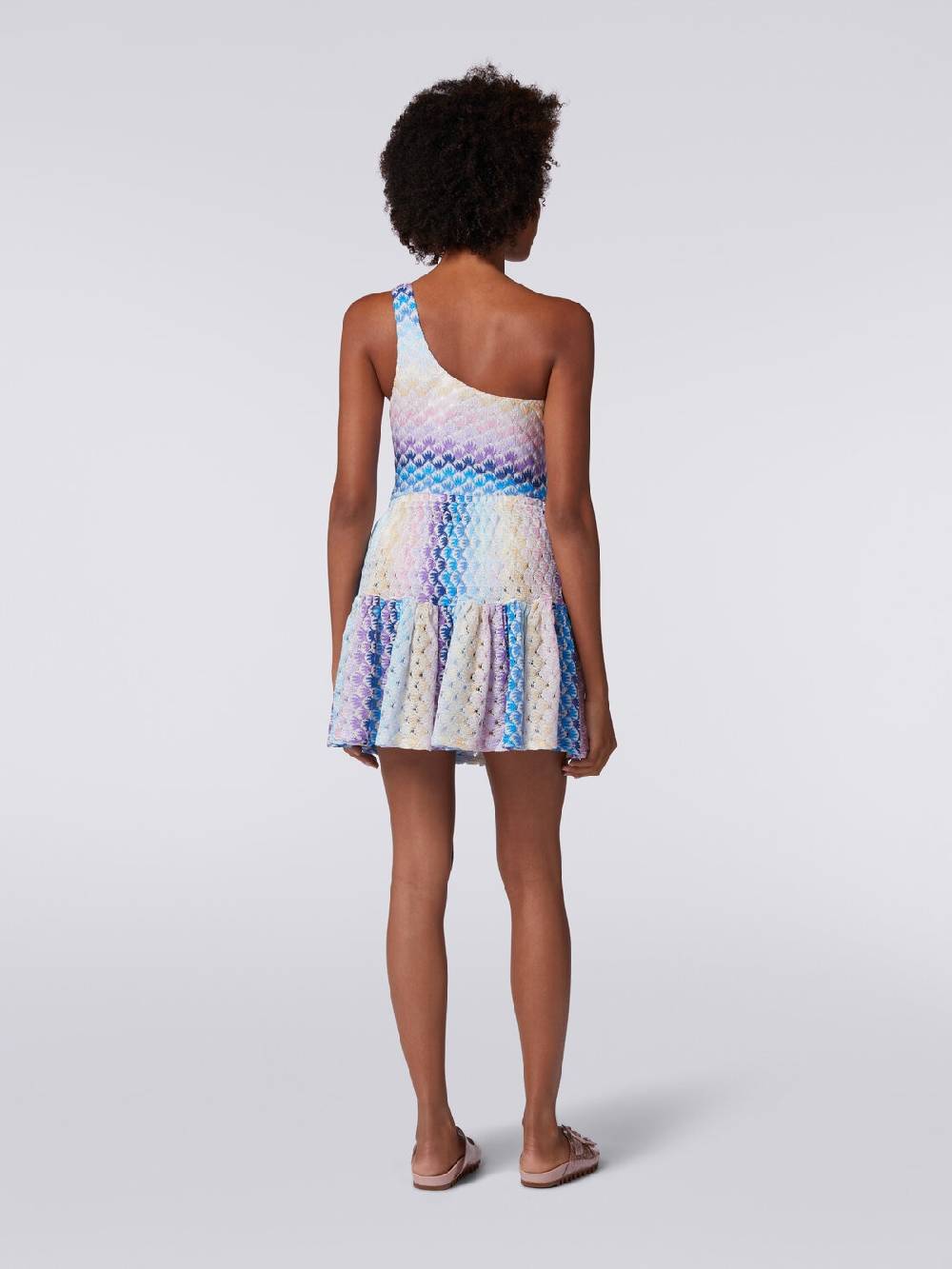 M Missoni Minigonna a balze effetto pizzo dégradé 2025