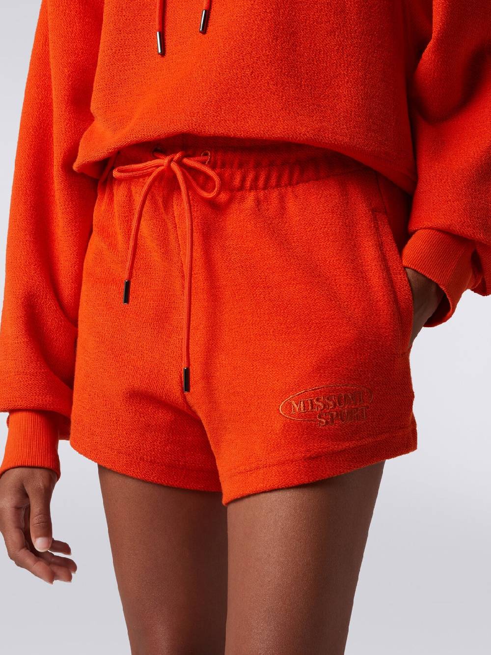 M Missoni Shorts in felpa garzata con logo Italia