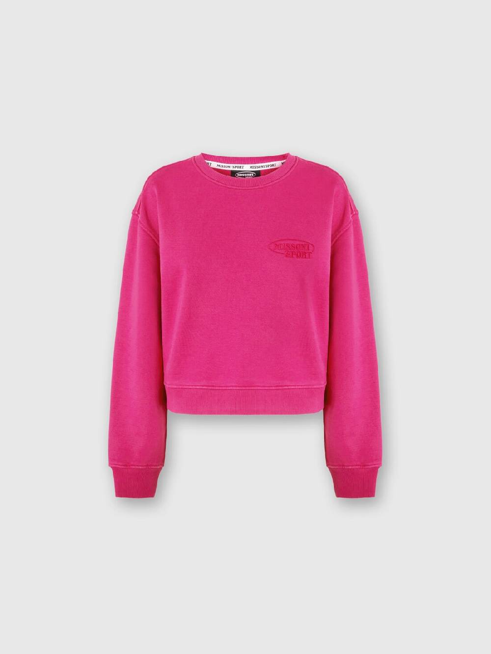 M Missoni Felpa girocollo in cotone con logo In Linea