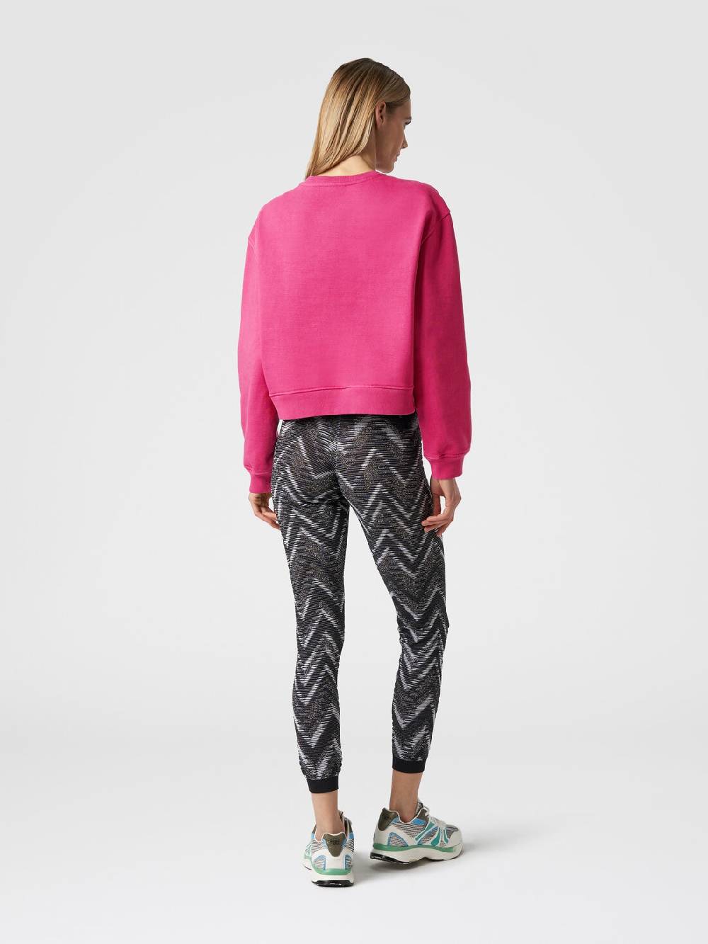M Missoni Felpa girocollo in cotone con logo In Linea