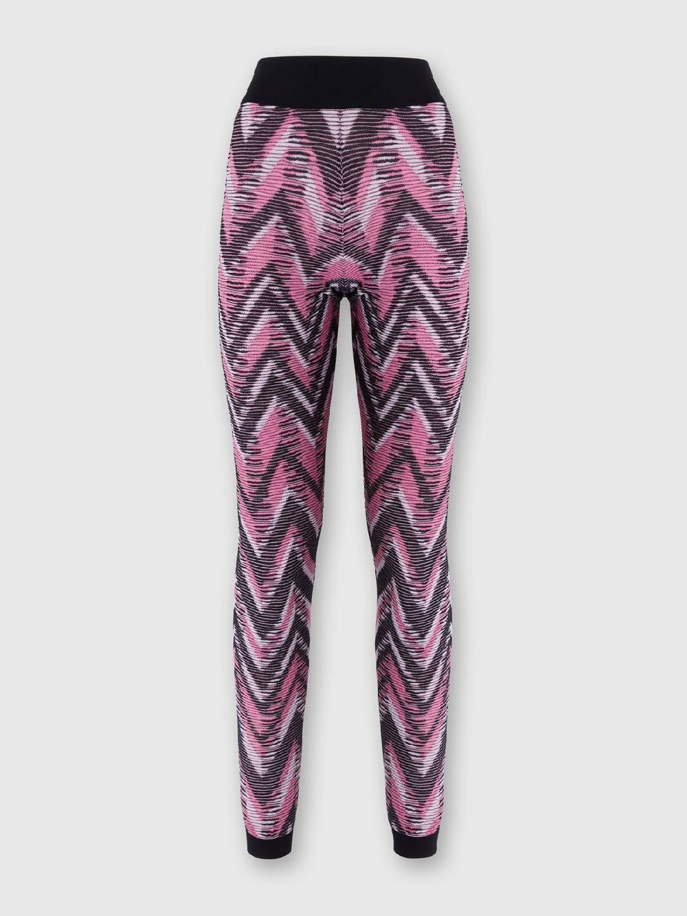 M Missoni Leggings in maglia chevron con logo Promozione