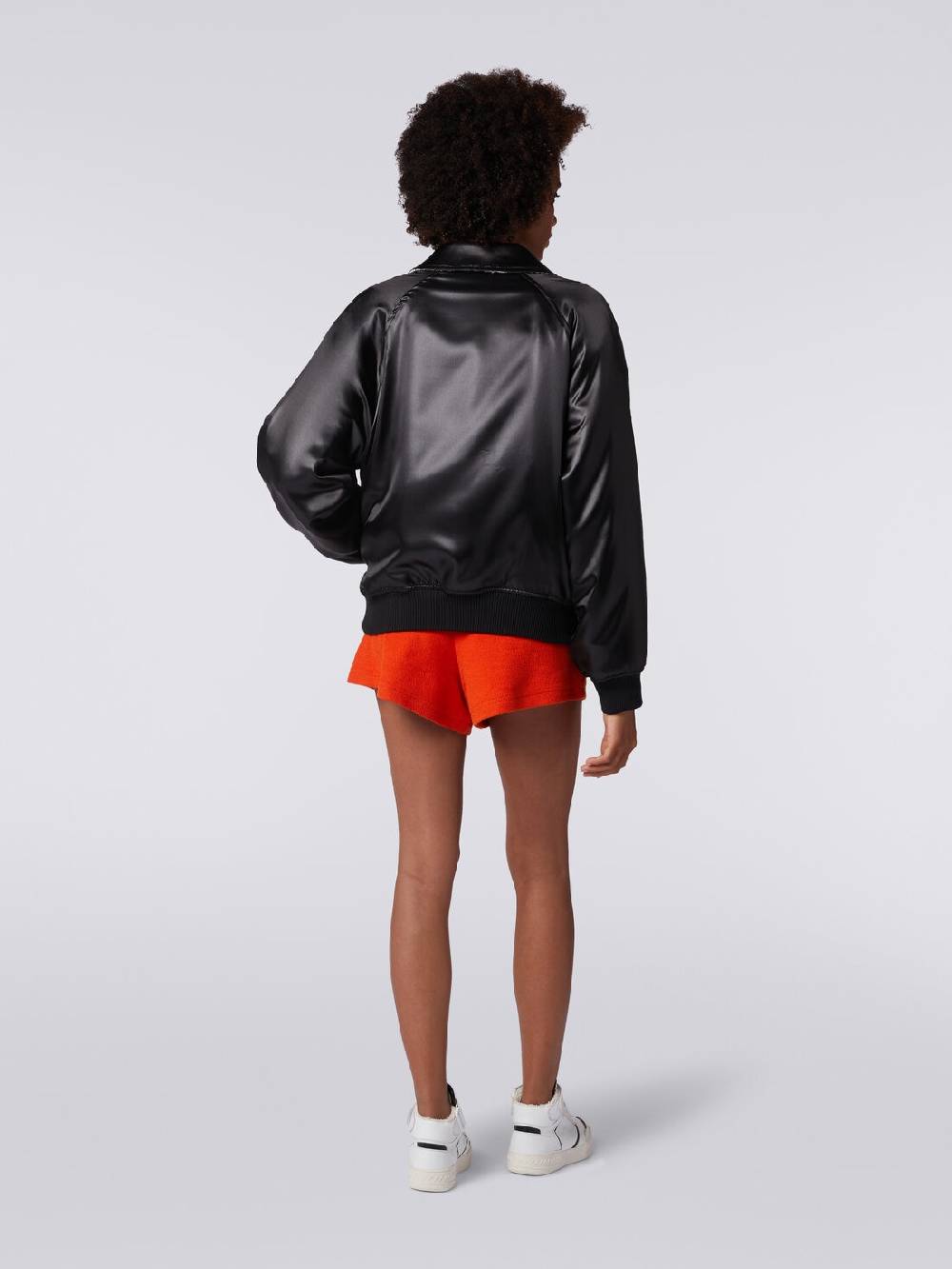 M Missoni Bomber reversibile in raso e in maglia con lurex Pezzi Unici