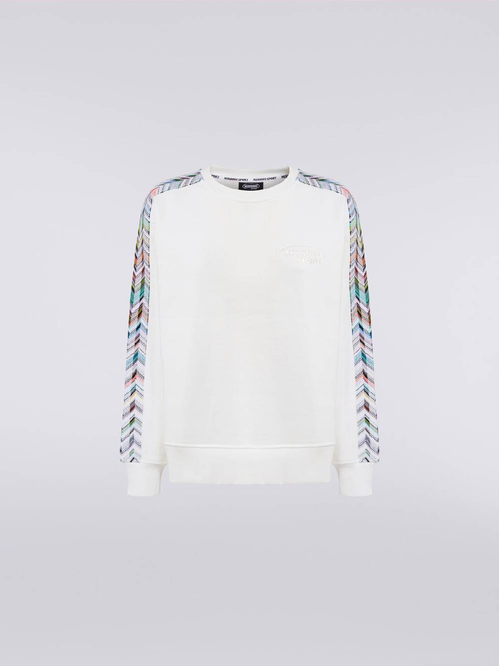 M Missoni Felpa girocollo con logo e dettagli in maglia Soddisfazione Garantita