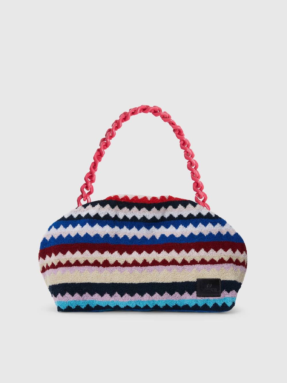 M Missoni Clutch in spugna di cotone zig zag