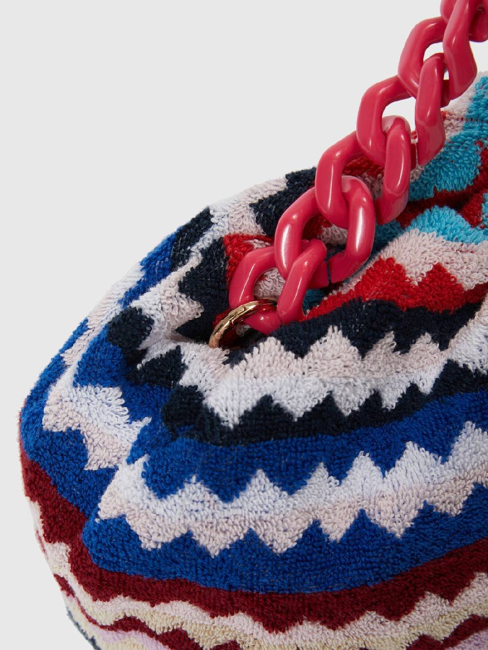 M Missoni Clutch in spugna di cotone zig zag Affare Del Giorno