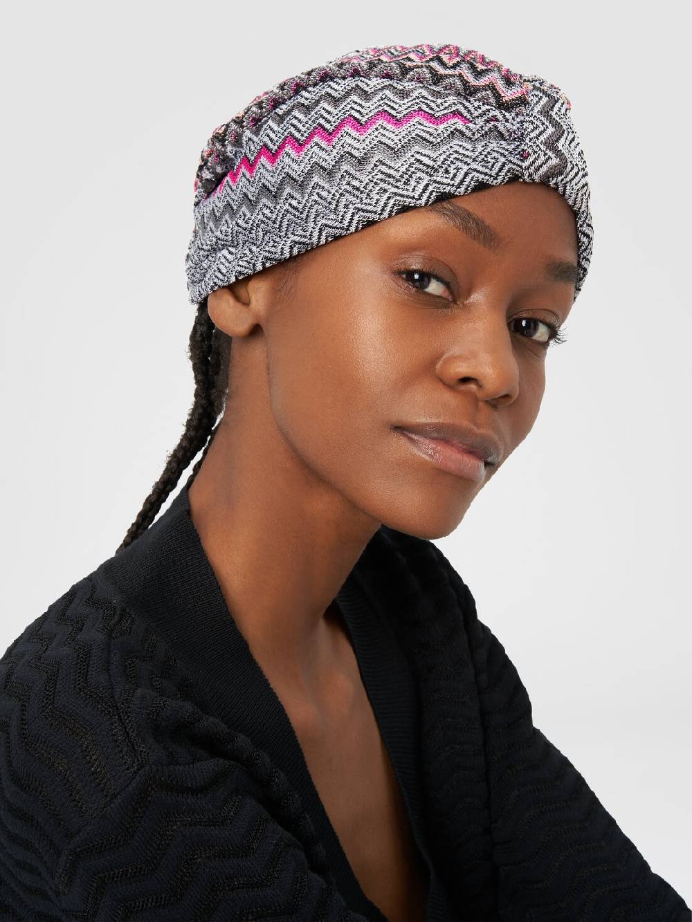 M Missoni Turbante in viscosa zig zag Outlet