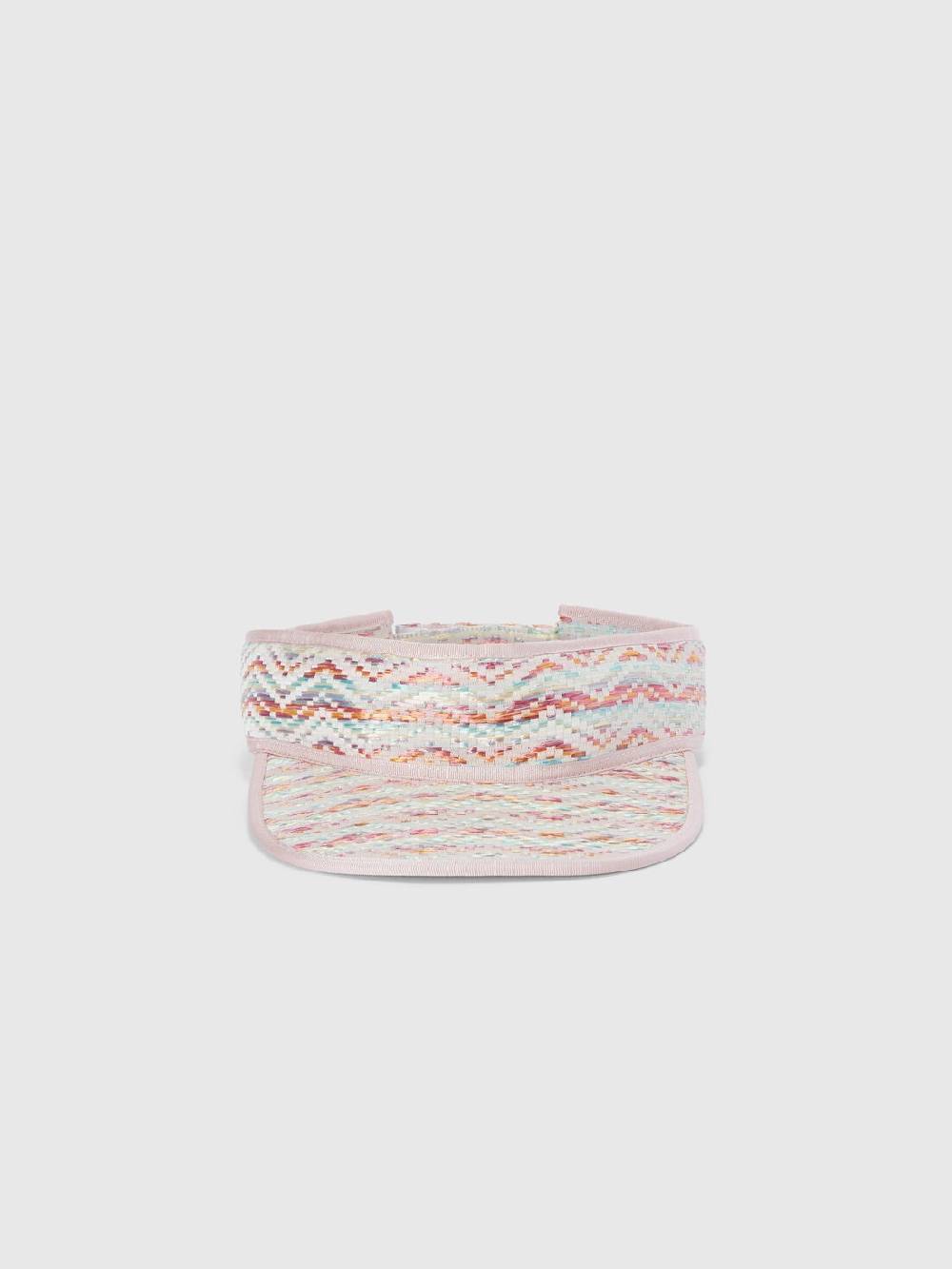 M Missoni Cappello con visiera in viscosa e cotone chevron Vendita Economica
