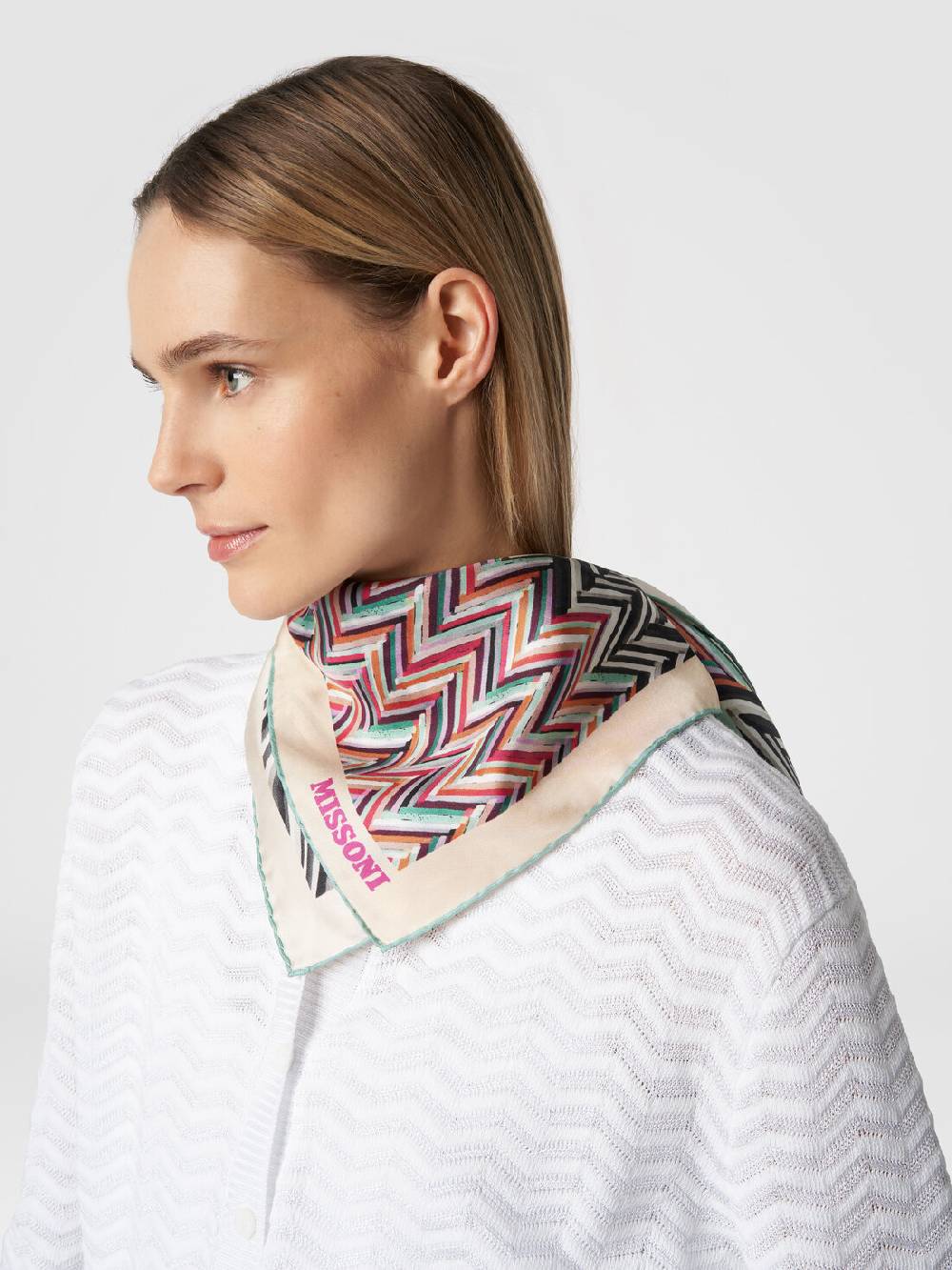 M Missoni Foulard in seta con multilavorazione Vendite Flash