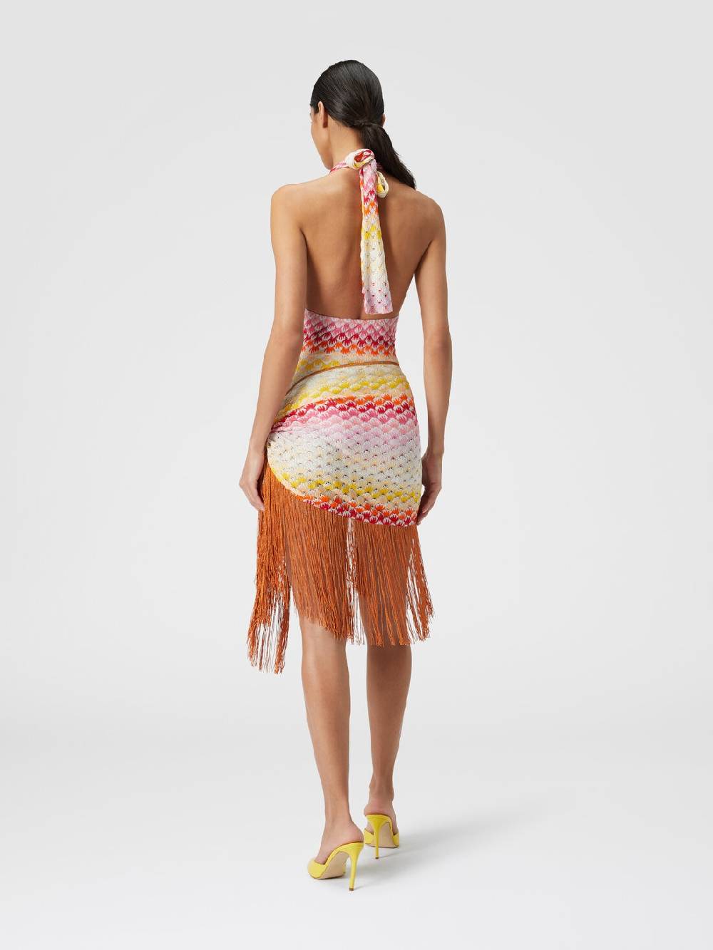 M Missoni Pareo in viscosa lamé con frange Negozio