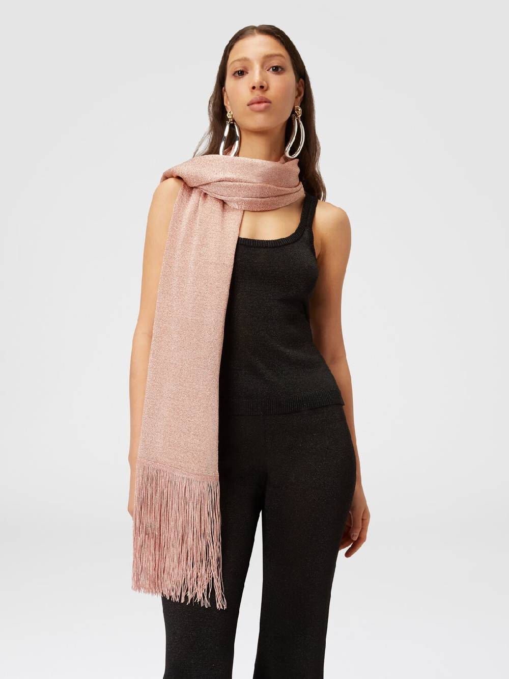M Missoni Stola in maglia di viscosa e nylon con frange Moda