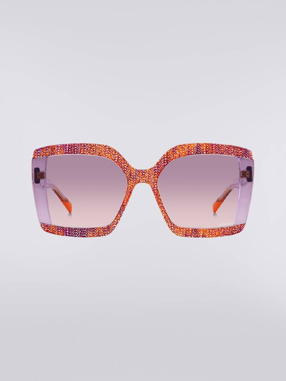 M Missoni Occhiali da sole squadrati con inserti in tessuto In Linea