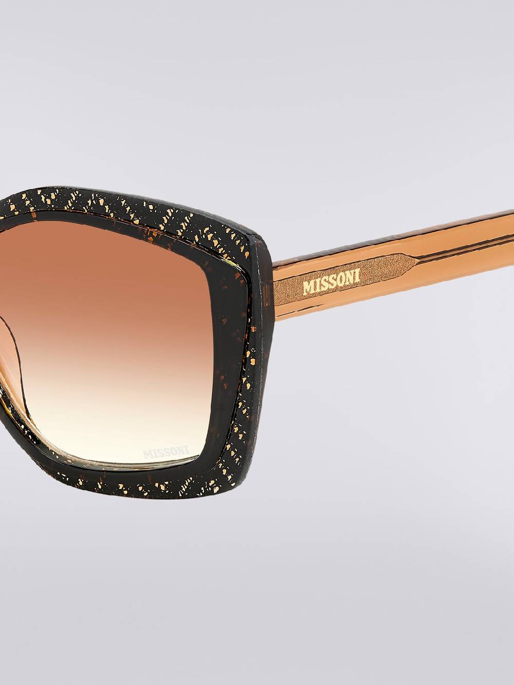 M Missoni Occhiali da sole con montatura geometrica e inserti in tessuto Promozione