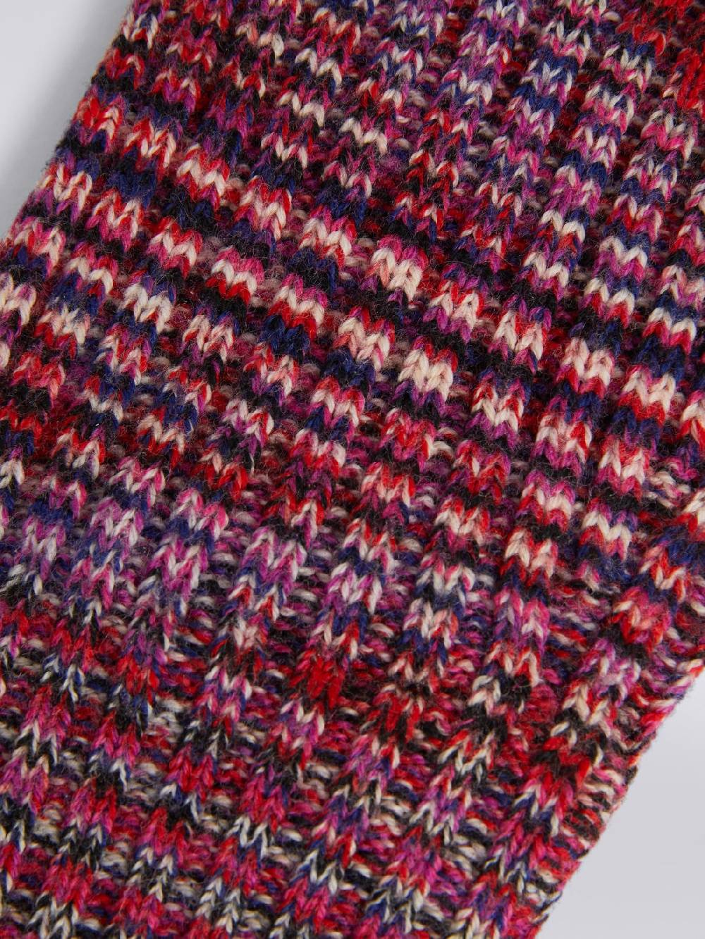 M Missoni Guanti in maglia di lana fiammata Prezzo Ridotto