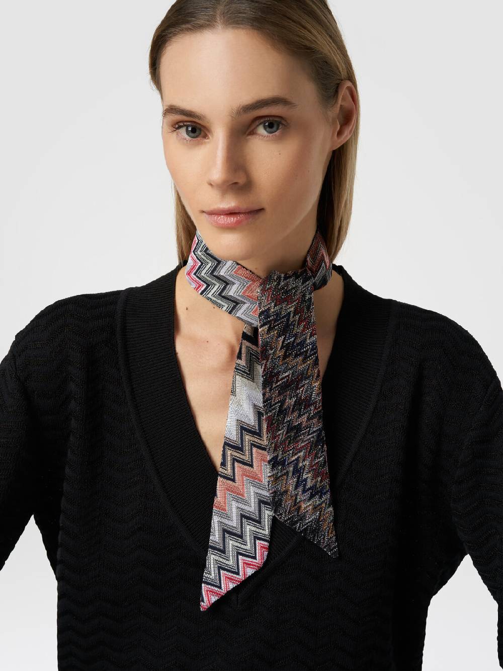 M Missoni Foulard in cotone e viscosa zig zag Convenienza