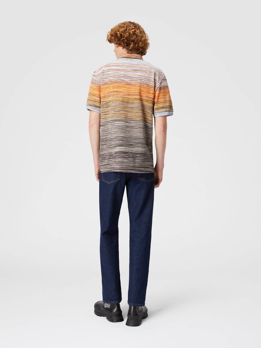 M Missoni Polo in piquet di cotone fiammato Outlet