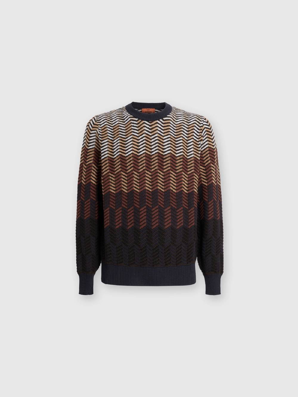 M Missoni Pullover girocollo in lana vergine zig zag I Più Venduti