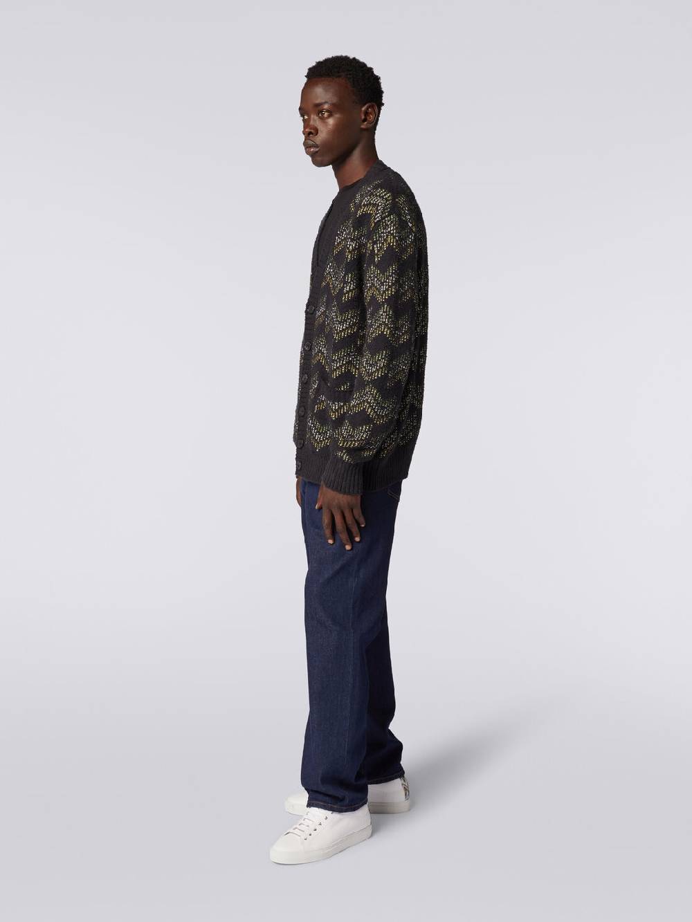 M Missoni Cardigan con scollatura a V in misto cotone Nuova