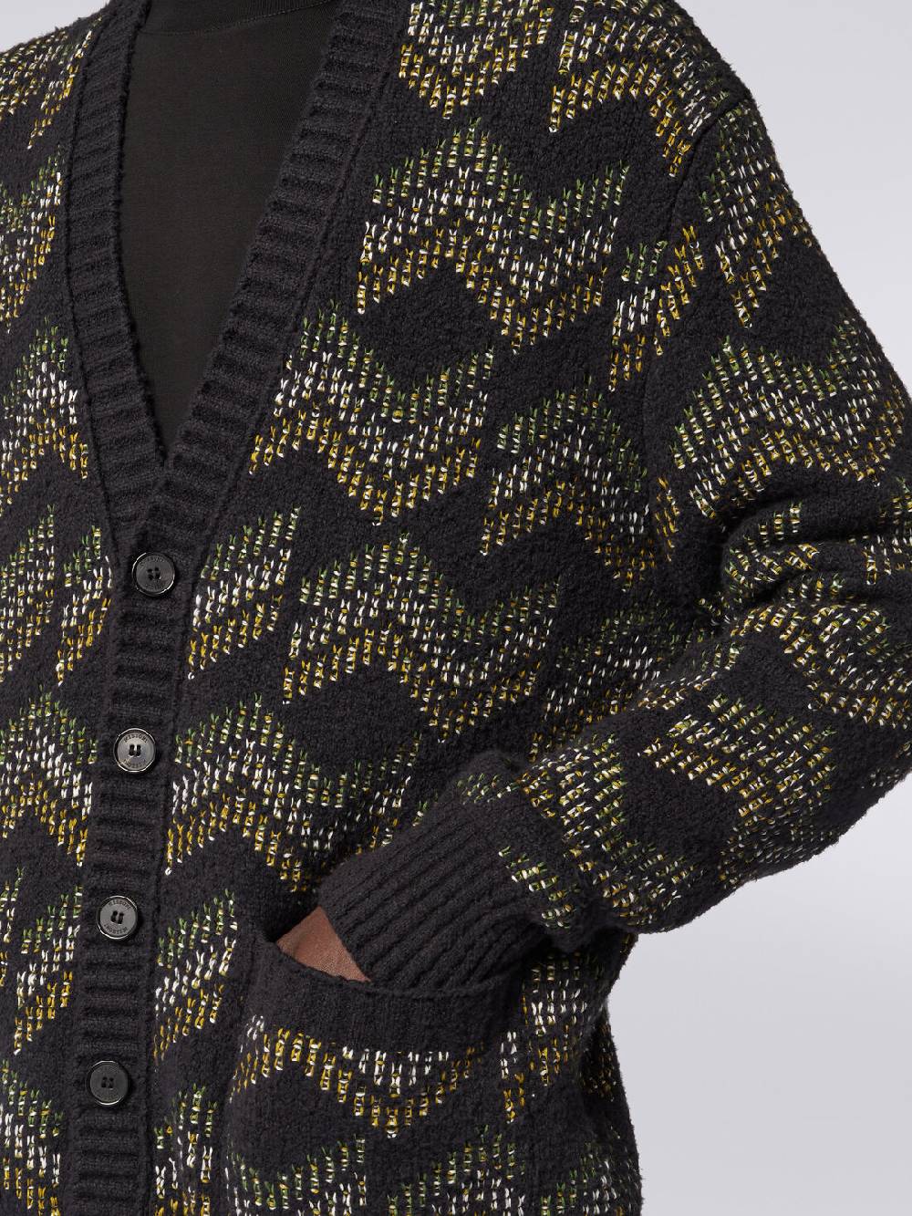 M Missoni Cardigan con scollatura a V in misto cotone Nuova
