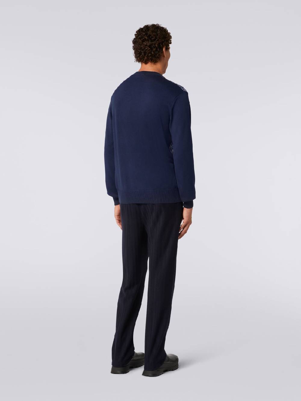 M Missoni Pullover girocollo in cotone, seta e viscosa chevron Moda
