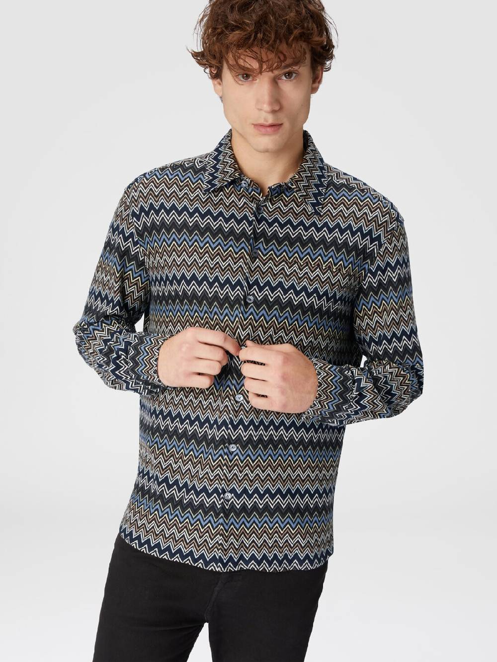 M Missoni Camicia in cotone zig zag 2025