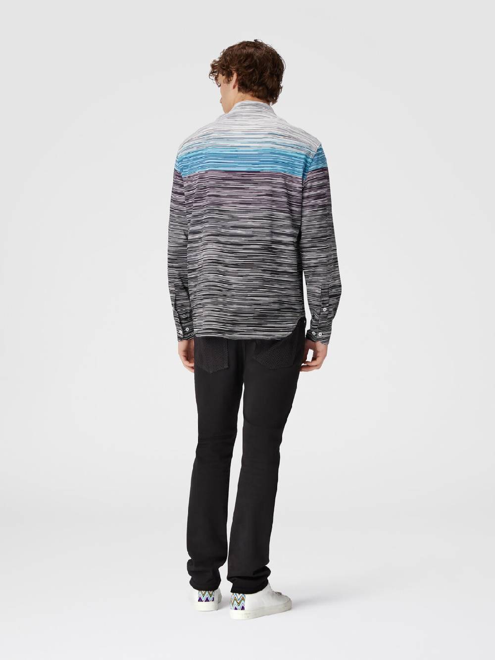 M Missoni Camicia in jersey di cotone fiammato In Linea