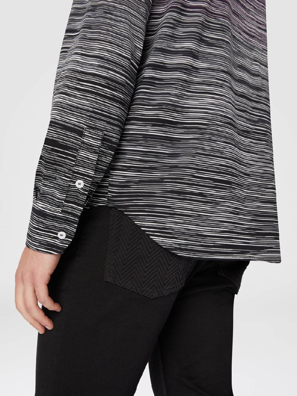 M Missoni Camicia in jersey di cotone fiammato In Linea