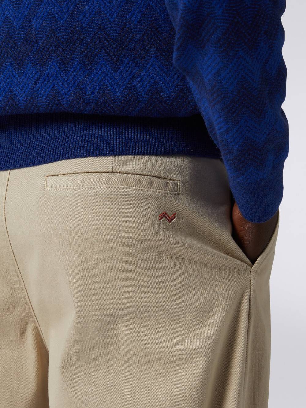 M Missoni Pantaloni chino in cotone Spedizione Gratuita