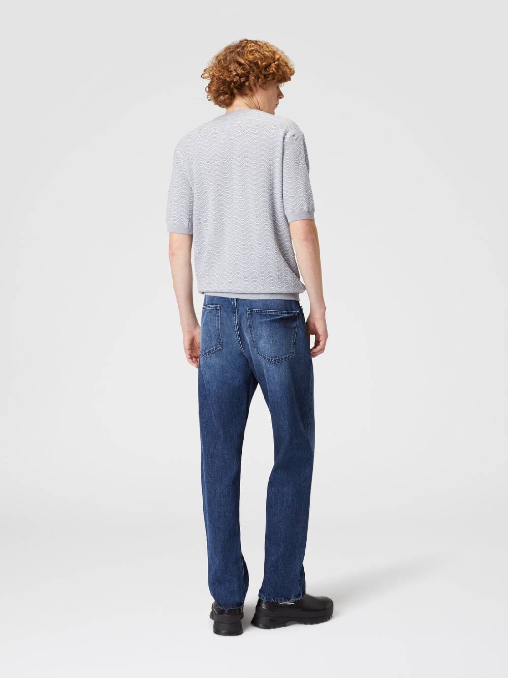 M Missoni Cinque tasche in denim con inserto in maglia motivo Venezia Qualità Garantita