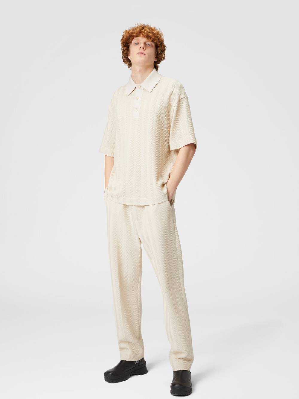 M Missoni Pantaloni classici in cotone e viscosa zig zag Negozi Online